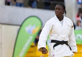 La duranguesa Deniba Konare en una de las competiciones