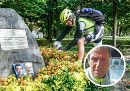 Isidro realizó los últimos homenajes en Vitoria, la ciudad en la que vive.