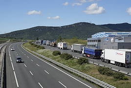 Las retenciones se sitúan a la altura de Iruña de Oca.