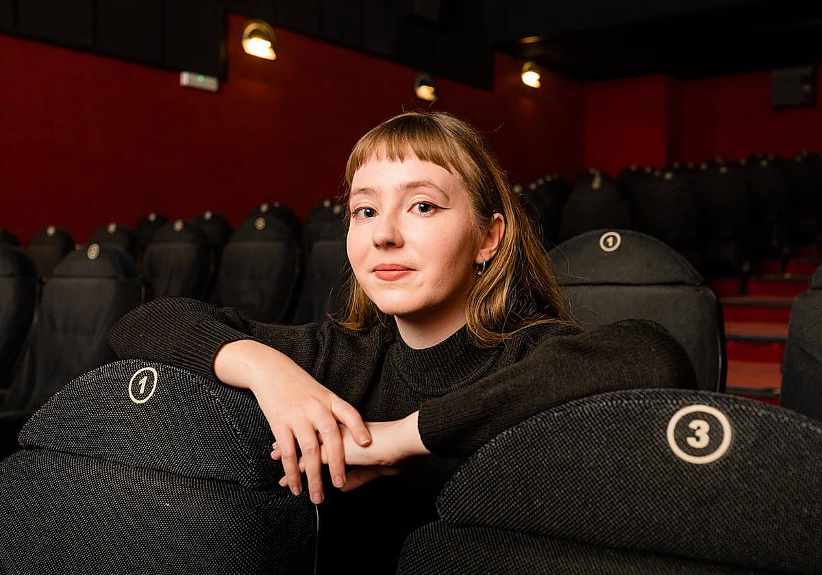 Laura Guerricaechevarría, en una de las salas de los cines Florida.