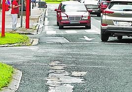 Tramo de la vía que se va a renovar.