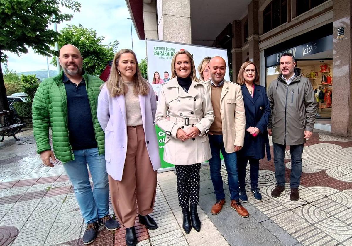 La jeltzale Amaia del Campo presenta su programa electoral para las municipales.