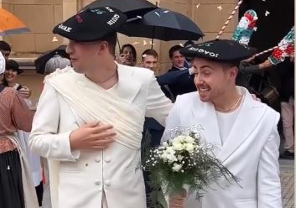 Así ha sido la boda en San Sebastián de los influencers Julen Hernández y Joaquín Reixa