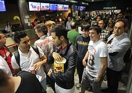 Cola en una de las primeras ediciones de la Fiesta del Cine en Zubiarte.