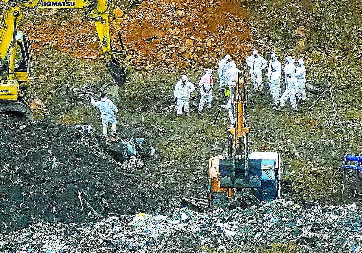 Los equipos de rastreo trabajaron en el lugar durante más de un año.