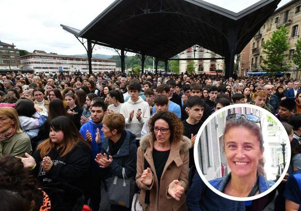 Cientos de personas se concentraron el miércoles en Orio para mostrar su solidaridad con la familia de Lourdes del Hoyo