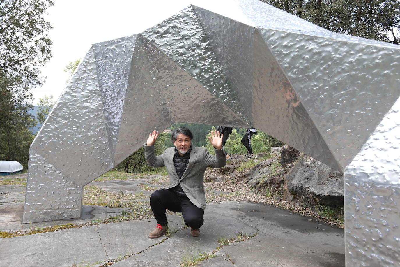 Las esculturas están expuestas en una antigua explotación minera.