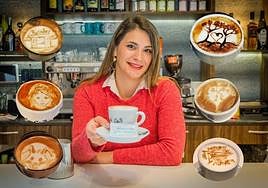 Alexandra, tras la barra del 'Av. Sie7e'.