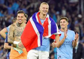¿Por qué Haaland celebró con la bandera noruega su pase a la final de la Champions?