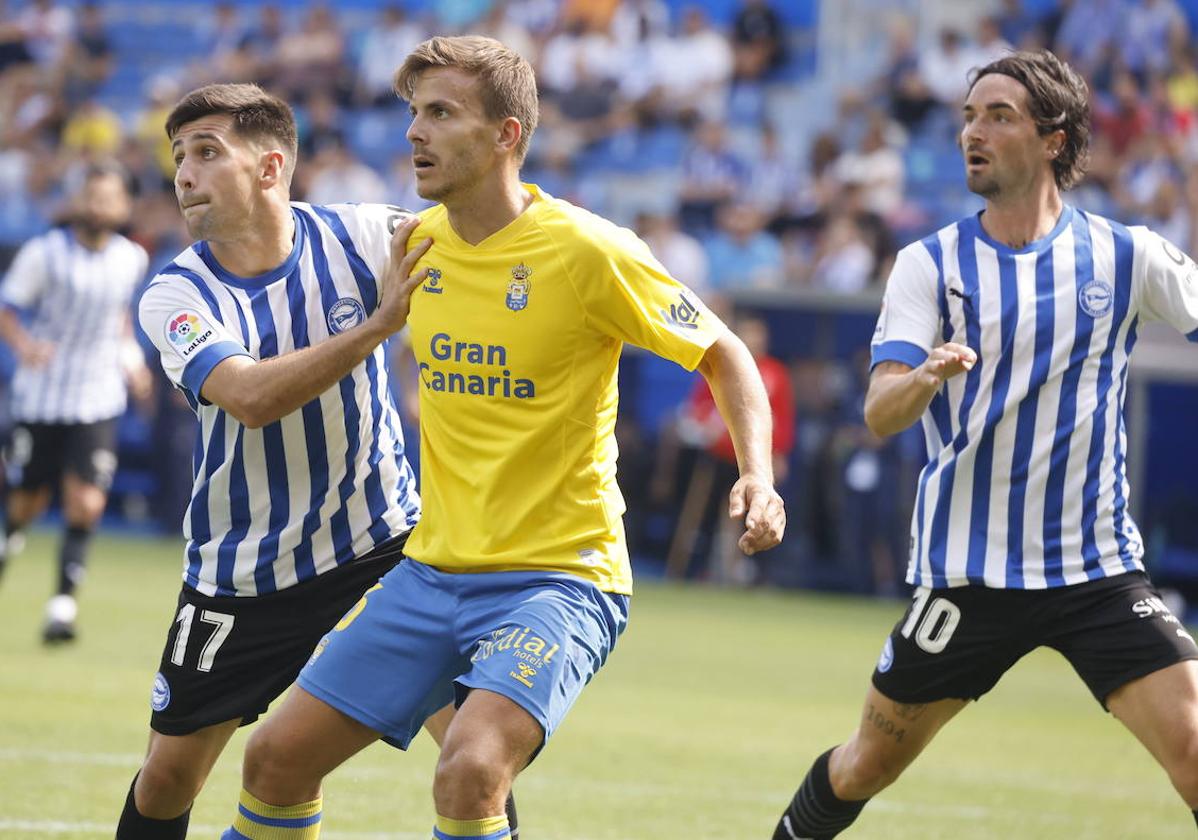 El partido de ida entre Alavés y Las Palmas disputado en Mendizorroza.