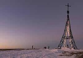 La cima del monte Gorbea.