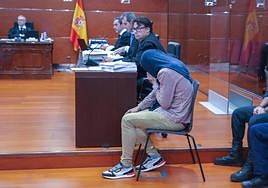 El asesino de Ander, durante el juicio celebrado en la Audiencia Provincial de Álava.