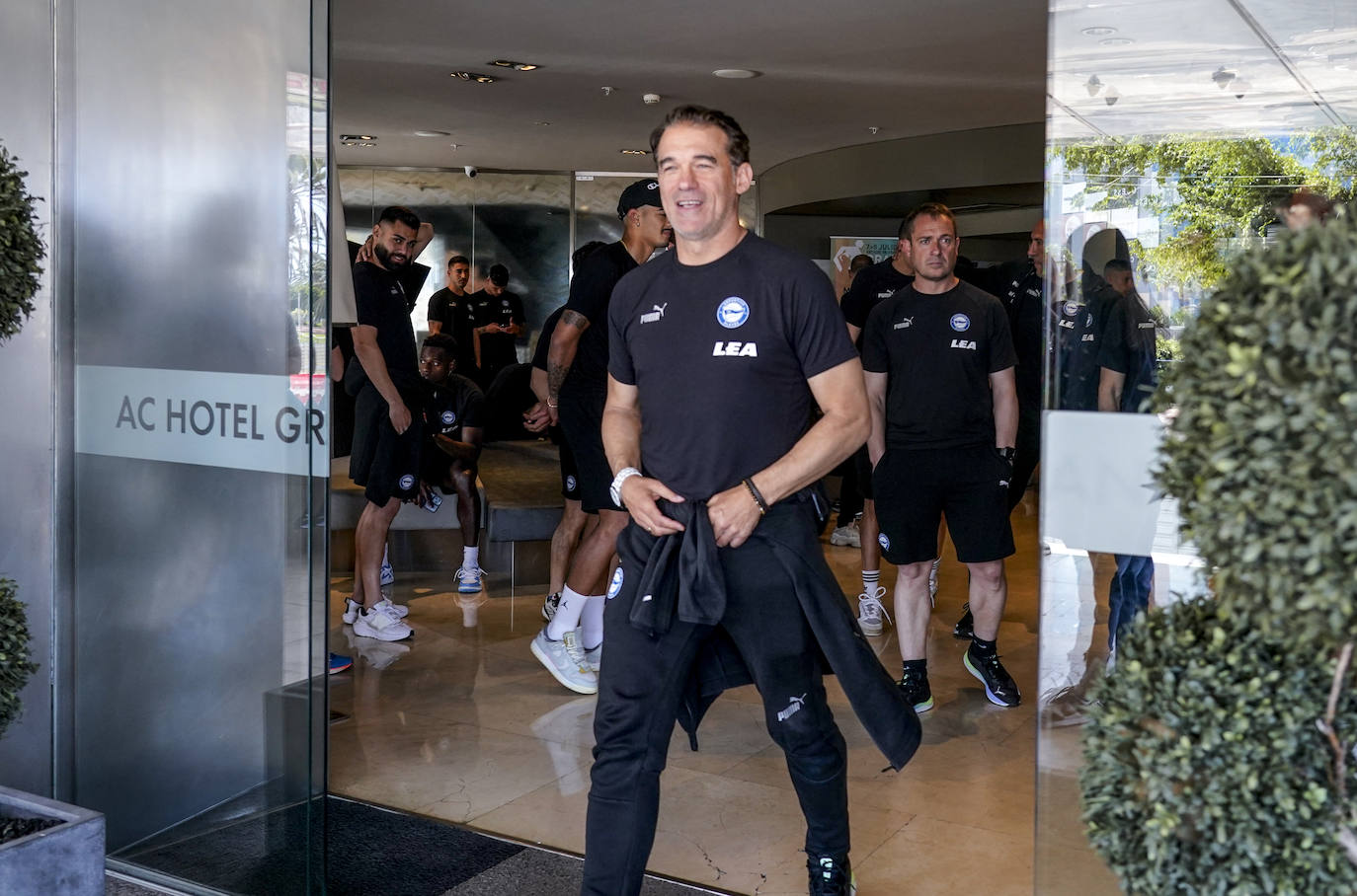 Los jugadores se dejan ver por las calles de Las Palmas