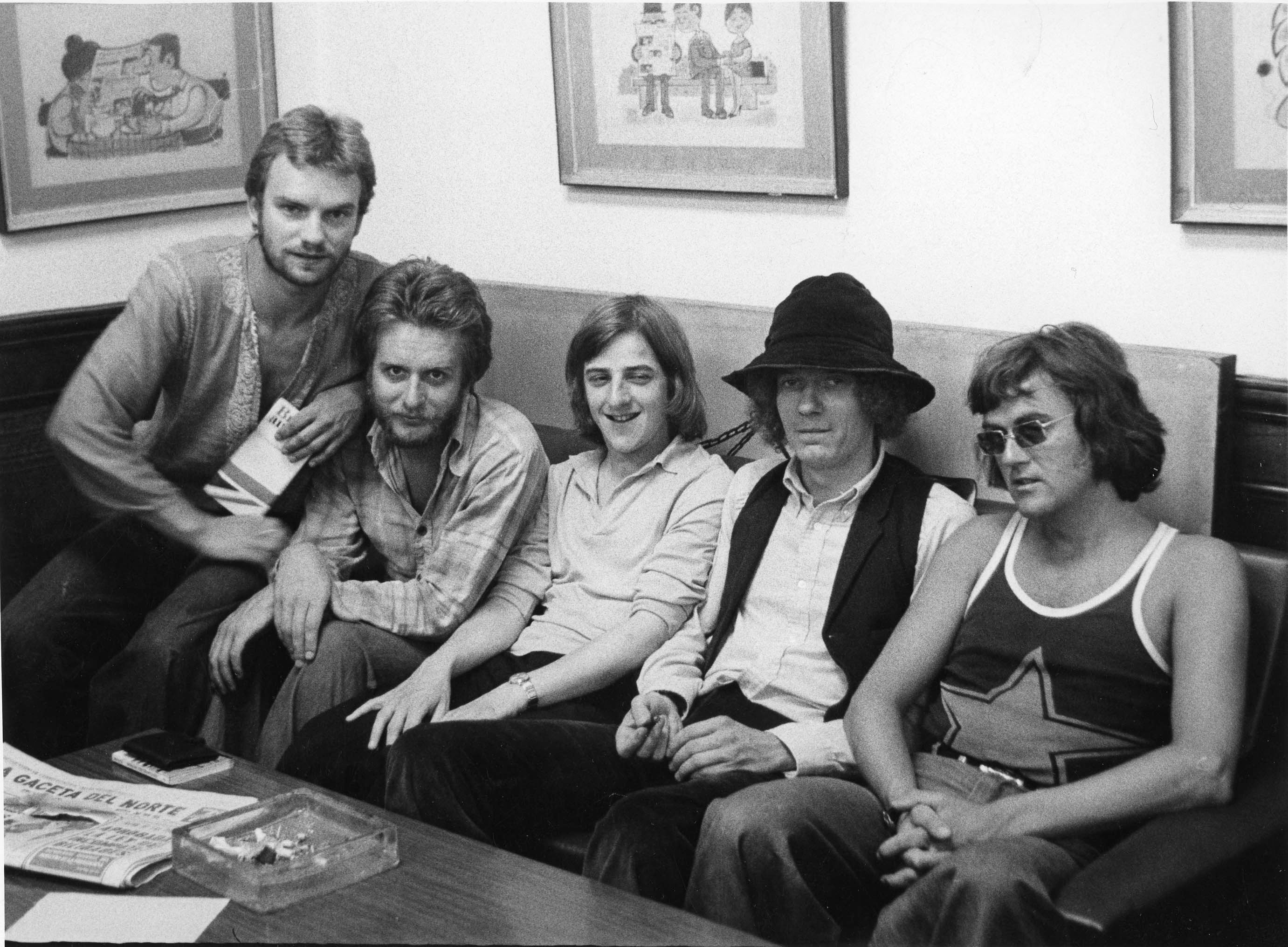 Last Exit, con Sting a la izquierda, retratados durante su estancia en Bizkaia.
