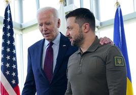 Biden eta Zelensky, Hiroshiman.