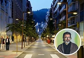 Olafur Eliasson, sobre una imagen de la calle en la que va a intervenir.