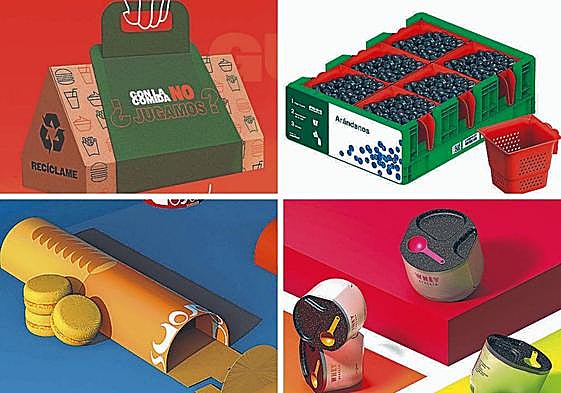 Los envases del futuro: cajas que se hacen más pequeñas cuando se come el contenido, otras con el juego del 'quién es quién'...