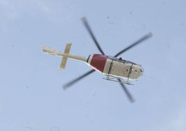 Un helicóptero de la Ertzaintza, patrullas de la Policía Local, efectivos de Cruz Roja, DYA y perros de Elorrio participaron en la búsqueda.