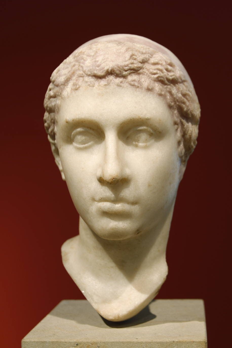 Busto de Cleopatra VII, mediados del siglo I aC, en el Altes Museum de Berlín.