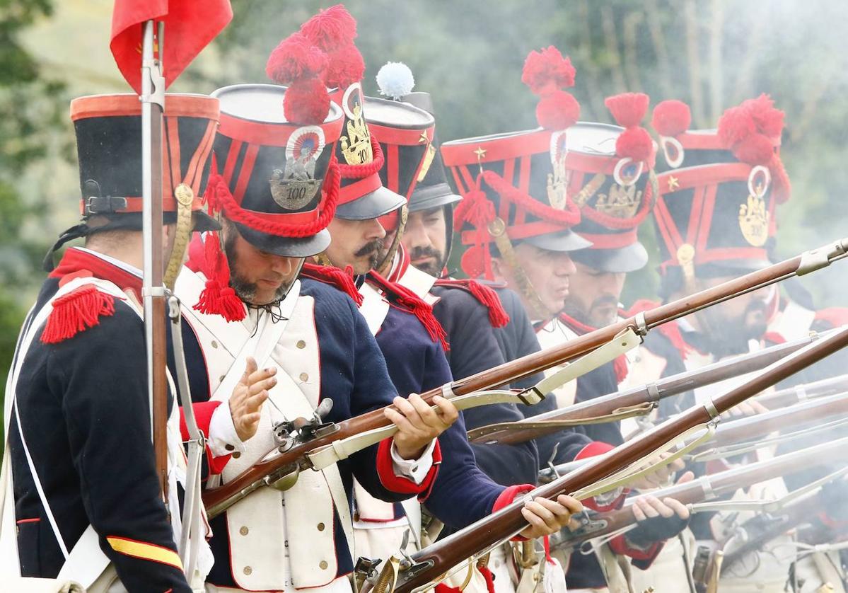 Una escena de la recreación en 2018 en Armiñón.