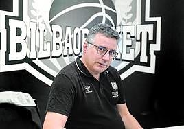 Rafa Pueyo, en su despacho en las instalaciones del Bilbao Arena.