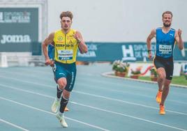 Markel Fernández, en el mitin de Huelva de la pasada semana.