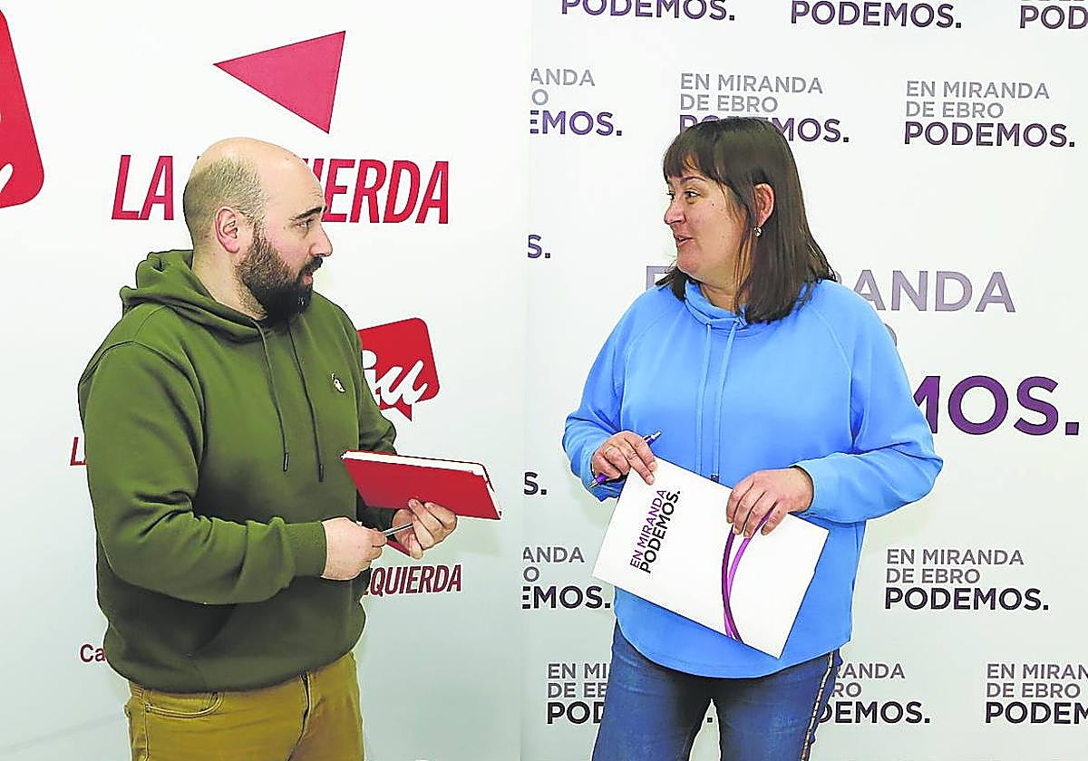 Ubieto y Ferreras lideran la coalición de izquierdas.