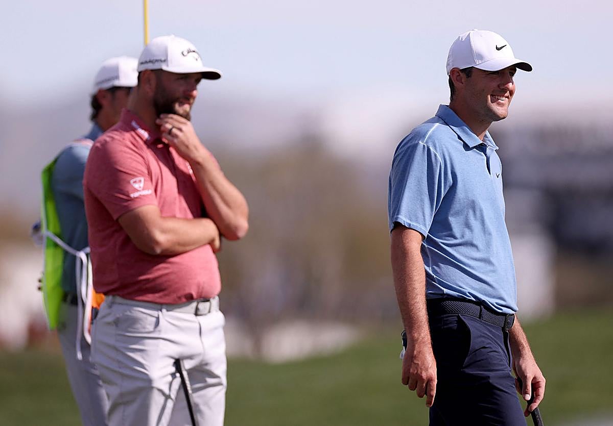 Rahm y Scheffler, en un torneo del PGA Tour.
