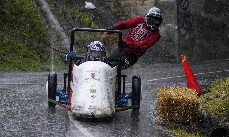 Las imágenes de los valientes y sus goitiberas en Zaldibar