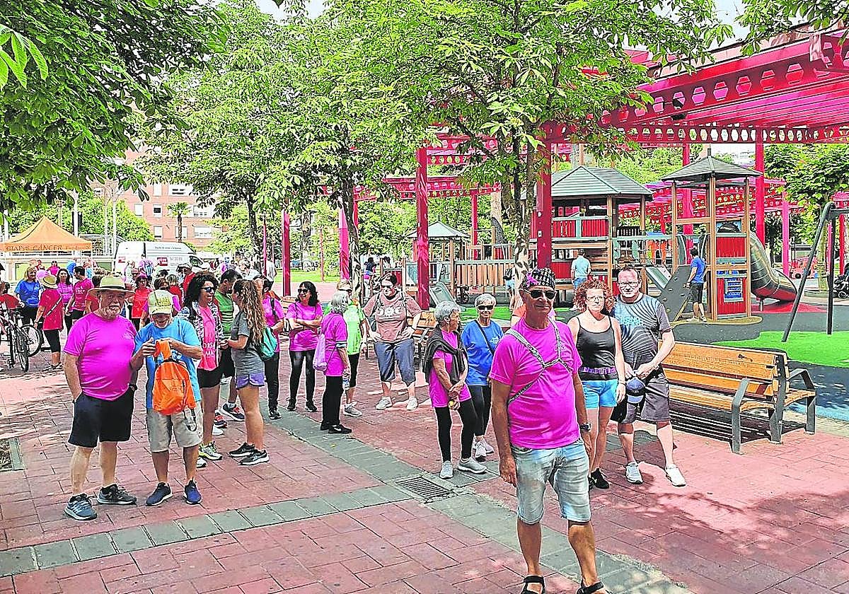 El punto de partida para recorrer los siete kilómetros volvió a ser el parque Antonio Machado.
