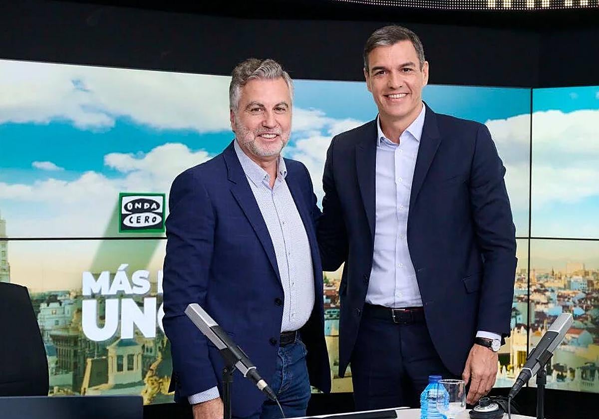 Carlos Alsina y Pedro Sánchez.