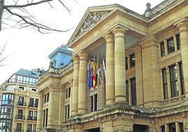 Exterior de la Audiencia de Gipuzkoa, en la calle San Martín.