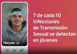 Imagen de la campaña que va a poner en marcha el Departamento de Salud contra las infecciones de transmisión sexual.