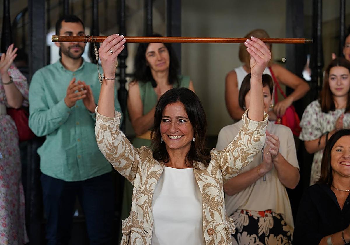 Mireia Elkoroiribe el día de la investidura el pasado 17 de junio en Durango