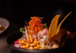 Ceviche de pescado.