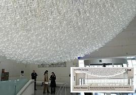 El motivo es la obra 'Un pedazo de cielo cristalizado', de Javier Pérez.