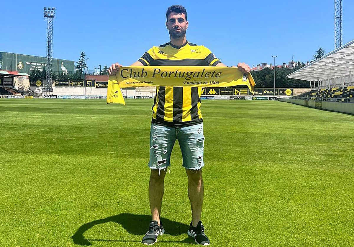 Hugo Cabanas firma por el Portugalete procedente del Leioa.