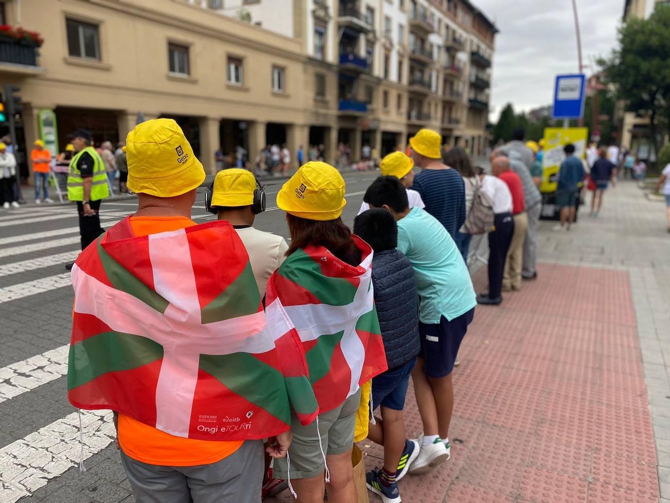 Espectacular ambiente en Bizkaia por la primera etapa del Tour