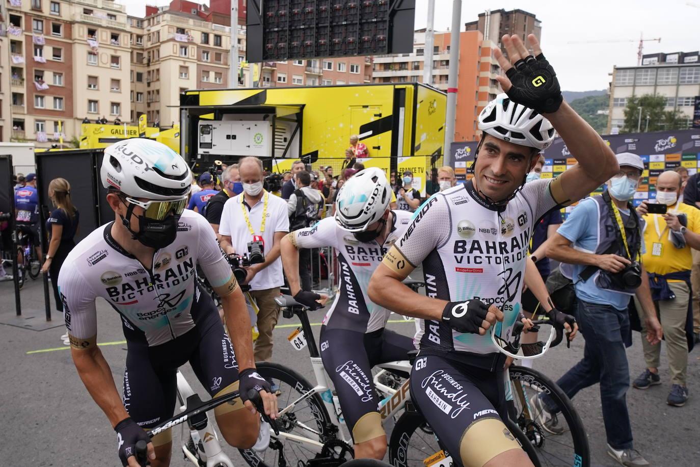 Espectacular ambiente en Bizkaia por la primera etapa del Tour