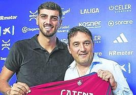 Catena ha sido presentado este miércoles como nuevo jugador de Osasuna.