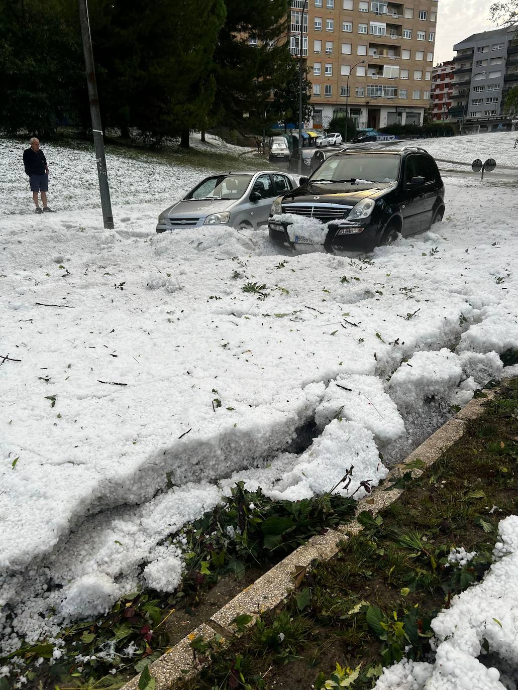 Las fotografías de la granizada de Vitoria