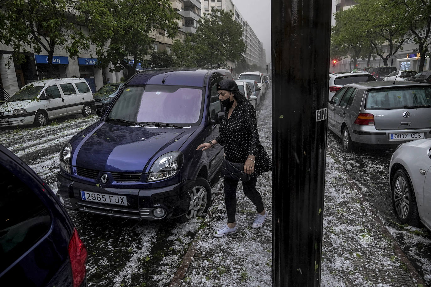 Las fotografías de la granizada de Vitoria