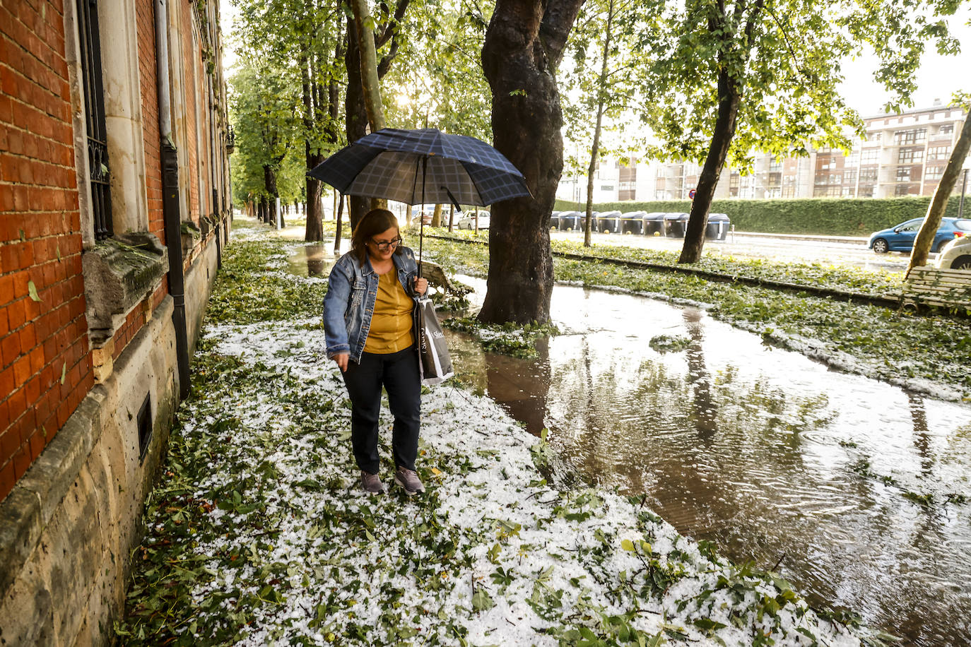 Las fotografías de la granizada de Vitoria