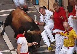 Las mejores imágenes del cuarto encierro de Sanfermines