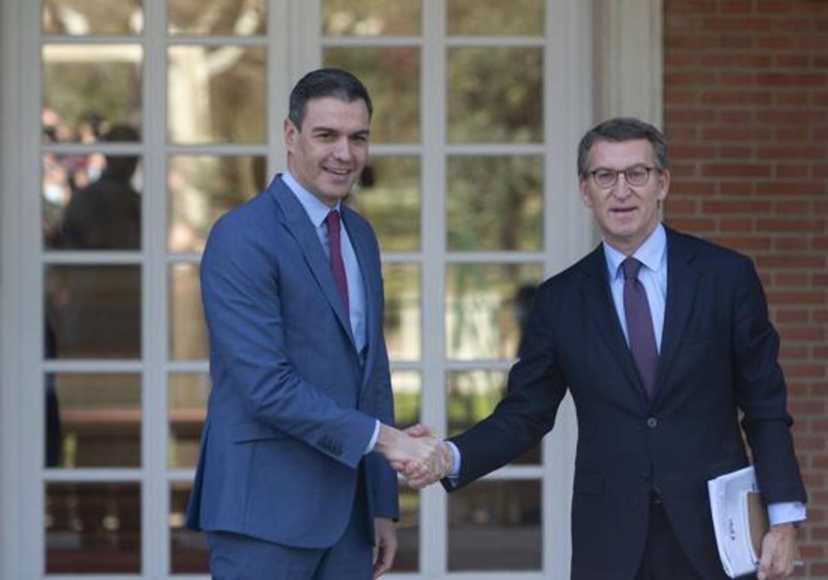 Pedro Sánchez y Alberto Núñez Feijóo.