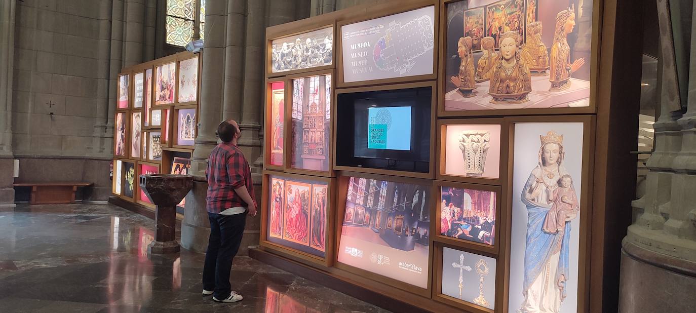 El nuevo cerramiento del de Museo Diocesano de Arte Sacro, en la catedral de María Inmaculada.