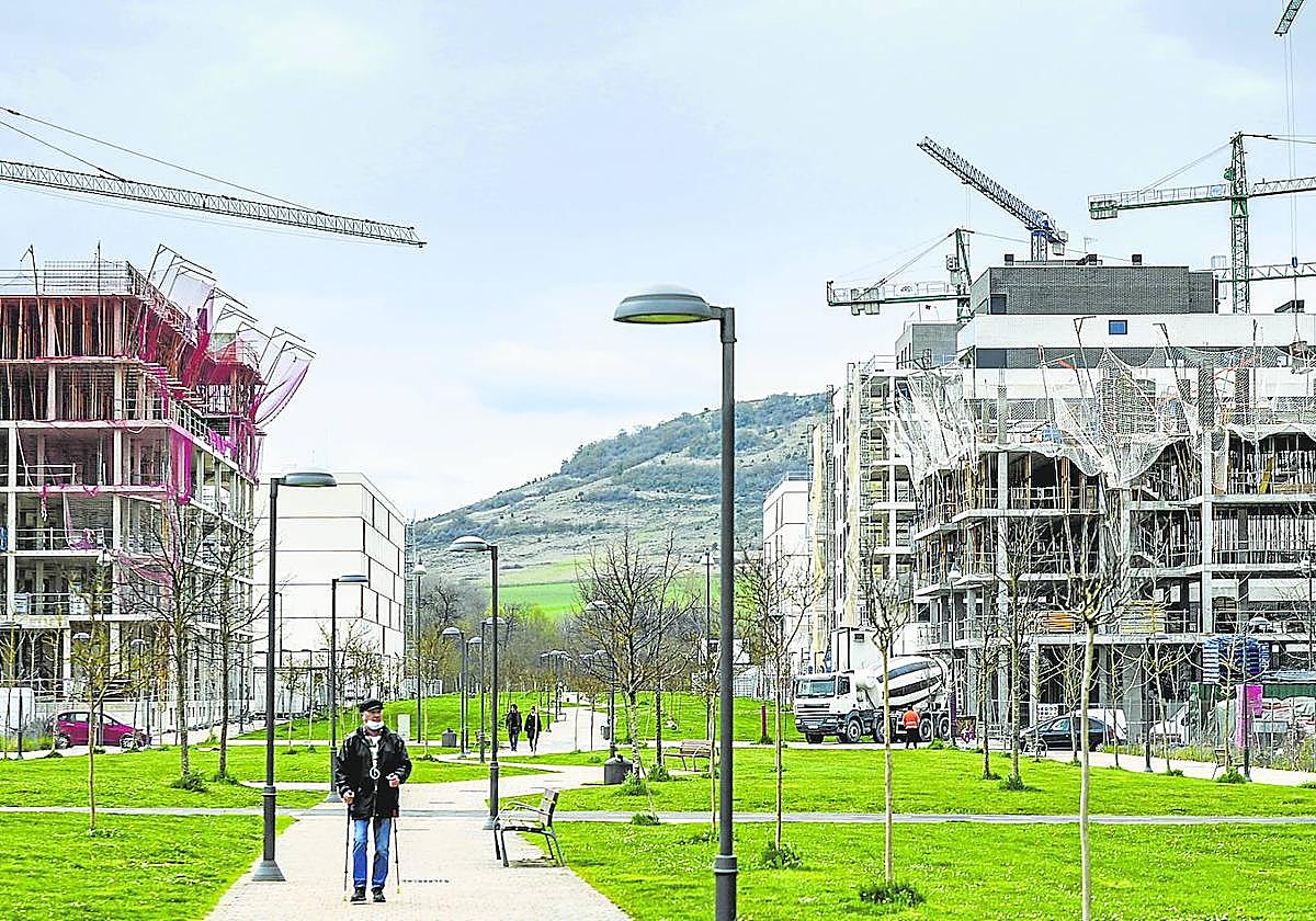 Imagen de nuevas promociones de vivienda en Vitoria.