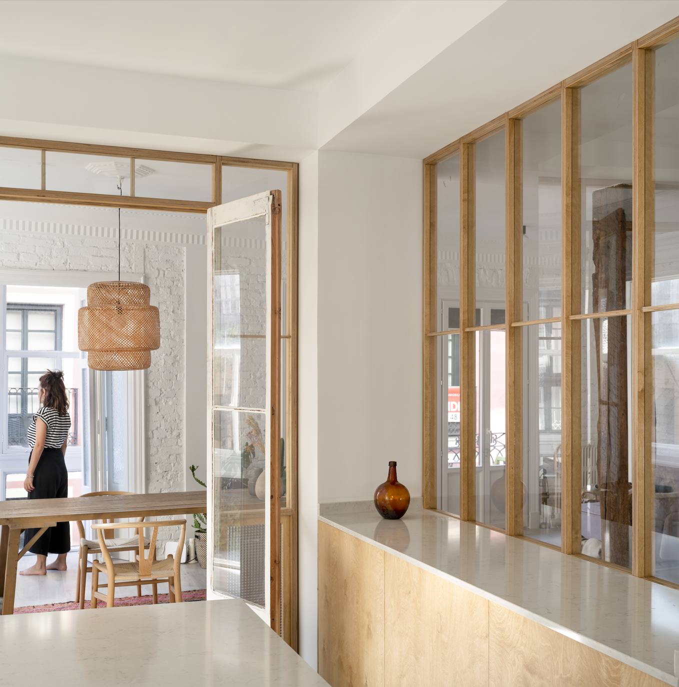 El piso clásico (pero moderno) de una pareja en el Casco Viejo