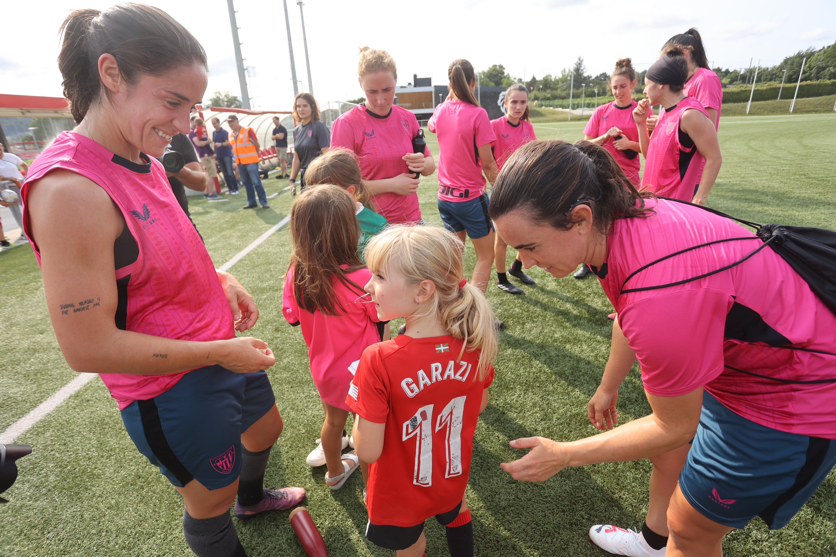 Primer entrenamiento del Athletic en Lezama