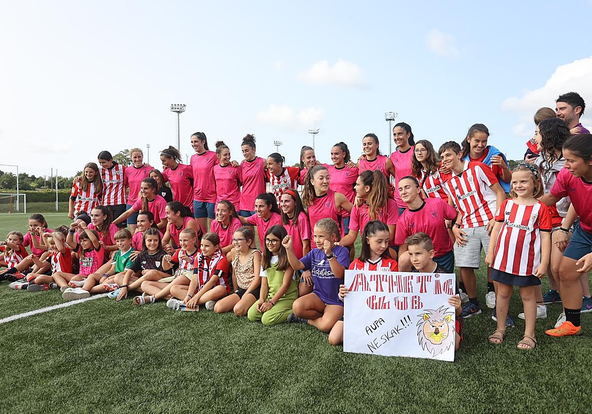 Primer entrenamiento del Athletic en Lezama